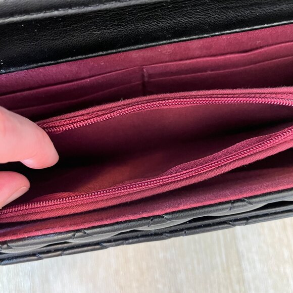 Womens Black Quilted Purse - Picture 8 of 10